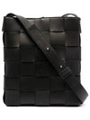 Intrecciato Cassette Cross Bag Black - BOTTEGA VENETA - BALAAN 1