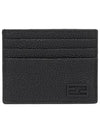 Baguette FF Logo 3-fold Card Wallet Black - FENDI - BALAAN.