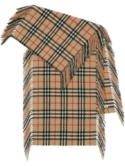 Check Cashmere Scarf Brown - BURBERRY - BALAAN 2