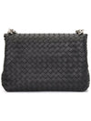 Olimpia Shoulder Bag Black - BOTTEGA VENETA - BALAAN 6