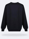 Logo Print Cotton Sweatshirt Black - ALEXANDER MCQUEEN - BALAAN 4