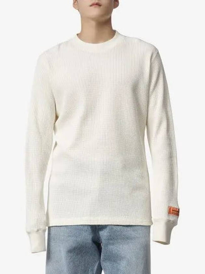 Waffle Knit Top Cream - HERON PRESTON - BALAAN 2