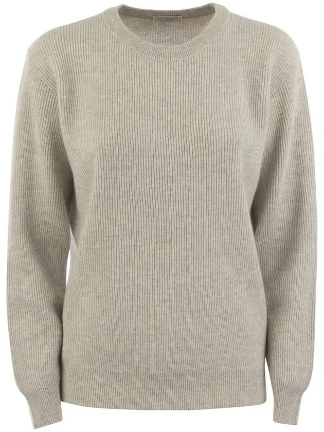 Round neck knit jumper M12175400P_C2719 - BRUNELLO CUCINELLI - BALAAN 1