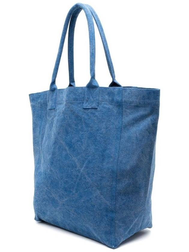 Yenky Embroidered Logo Large Shopper Tote Bag Blue - ISABEL MARANT - BALAAN 6