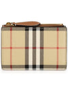 Vintage Check 2-Fold Half Wallet Beige - BURBERRY - BALAAN 2