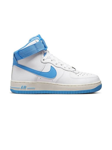 Women's Air Force 1 High OG QS High Top Sneakers University Blue - NIKE - BALAAN 1