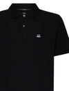 Stretch Piquet Slim Polo Shirt Black - CP COMPANY - BALAAN 5