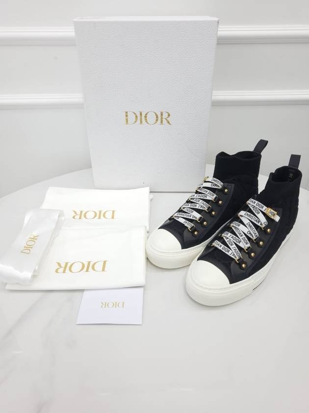 Walk Black Macrocannage Technical Sneakers 38 - DIOR - BALAAN 7