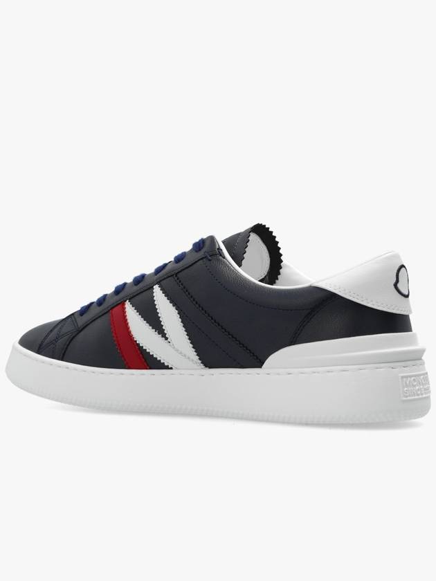 Men's Monaco Trainer Low Top Sneakers Dark Blue - MONCLER - BALAAN 6