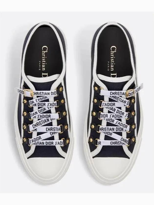 Walk'N' Low Top Sneakers Canvas Black - DIOR - BALAAN 7