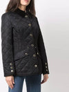 Corduroy Color Diamond Quilting Jacket Black - BURBERRY - BALAAN 3