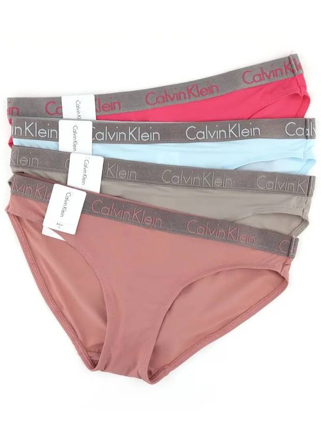 CK Logo Micro Bikini Panties Women s Underwear Set of 4 QD3622 - CALVIN KLEIN - BALAAN 2