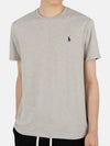 Men's Embroidered Pony Short Sleeve T-Shirt Grey - POLO RALPH LAUREN - BALAAN 2