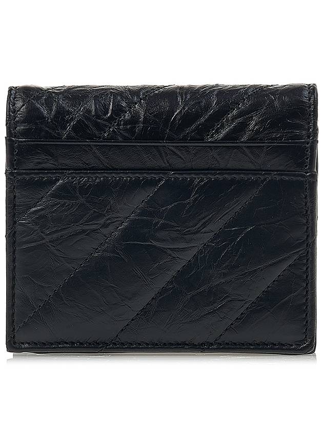 Crush Embellished Logo Card Wallet Black - BALENCIAGA - BALAAN 4