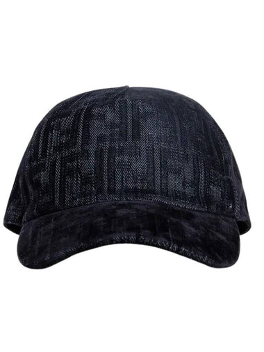 FF Denim Ball Cap Blue - FENDI - BALAAN 1