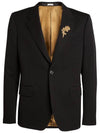 Men s Black Wool Gold Embroidery Jacket Blazer MC0 630372 QPV01 1000 - ALEXANDER MCQUEEN - BALAAN 1