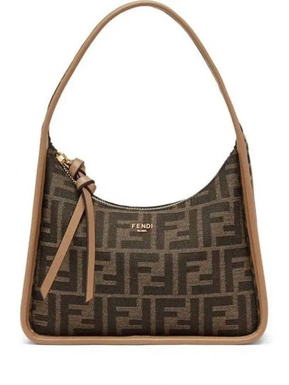 Pendesense FF Fabric Mini Shoulder Bag Brown - FENDI - BALAAN 2