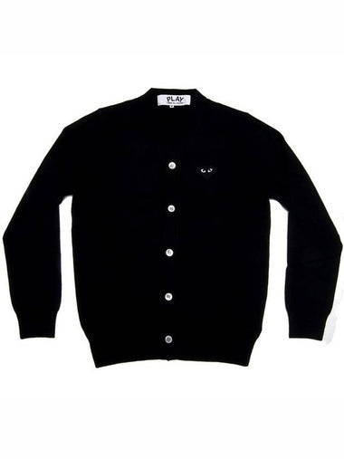 Basic Heart Men's Cardigan Black Black Heart - COMME DES GARCONS - BALAAN 1