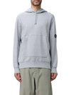 Diagonal Raised Fleece Hoodie Grey - CP COMPANY - BALAAN 1