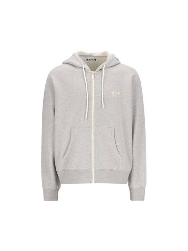 Star Logo Zip-Up Hoodie Melange Grey - GOLDEN GOOSE - BALAAN 1