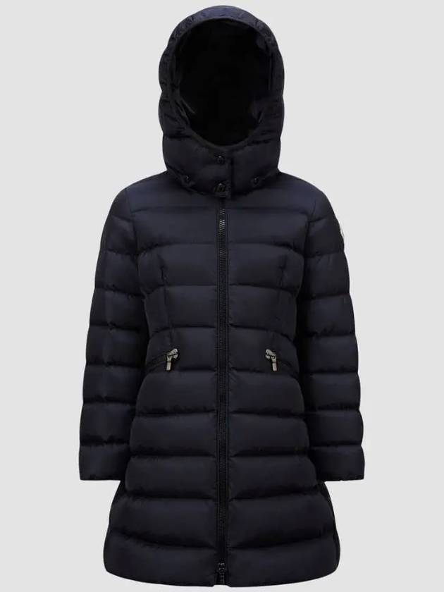 Kids Charpal Hooded Long Down Padding Night Blue - MONCLER - BALAAN 2