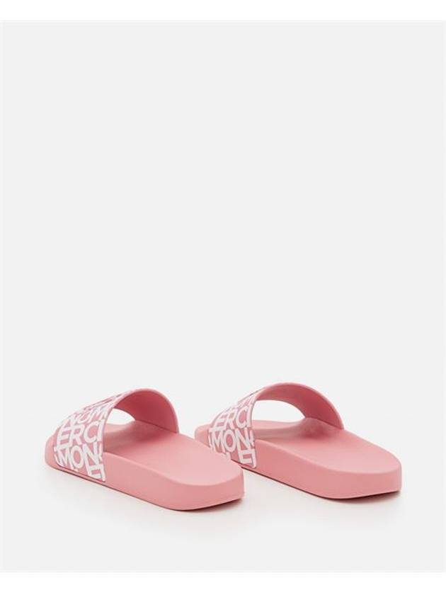 Jeanne Rubber Slippers Pink - MONCLER - BALAAN 5