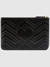 GG Marmont Leather Pouch Bag Black - GUCCI - BALAAN 4