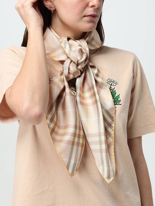 Check Silk Scarf Tea Cup - BURBERRY - BALAAN 3