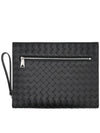 Medium Intrecciato Document Case Black - BOTTEGA VENETA - BALAAN 2