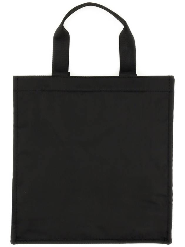 Logo Print Tote Bag Black - MSGM - BALAAN 3