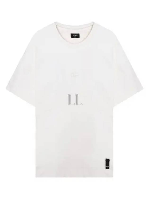 Logo Cotton Short Sleeve T-Shirt White - FENDI - BALAAN 2