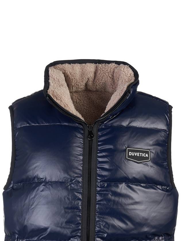 Algorab Logo Reversible Vest Navy - DUVETICA - BALAAN 8