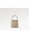 Women's Nano Noe Monogram Bucket Bag Grey Cream - LOUIS VUITTON - BALAAN 9