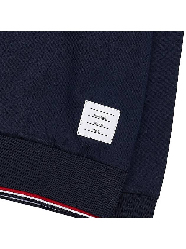 Logo Tab RWB Stripe Trimming Knit Top Navy - THOM BROWNE - BALAAN 7