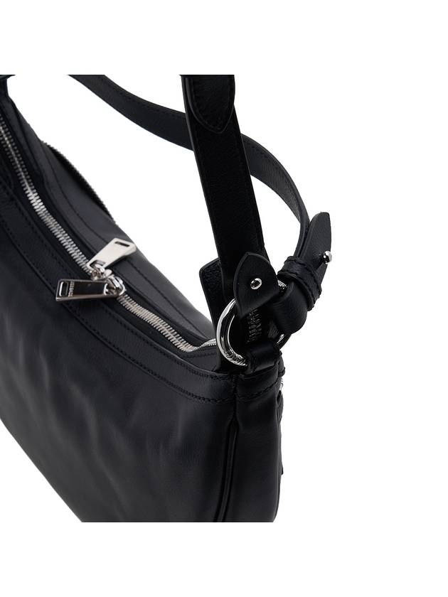 Repeat Small Hobo Shoulder Bag Black - VERSACE - BALAAN 10