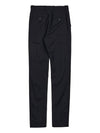 Men's Square Steel Logo Wool Crop Straight Pants Black - WOOYOUNGMI - BALAAN 3