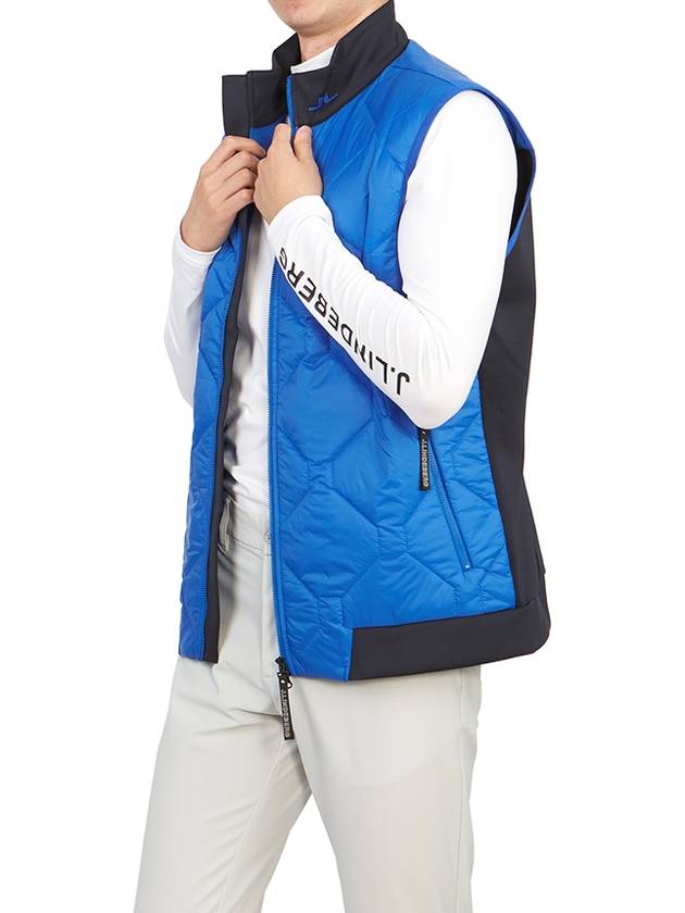 Golf Quilt Hybrid Dermal Wind Vest Blue - J.LINDEBERG - BALAAN 7