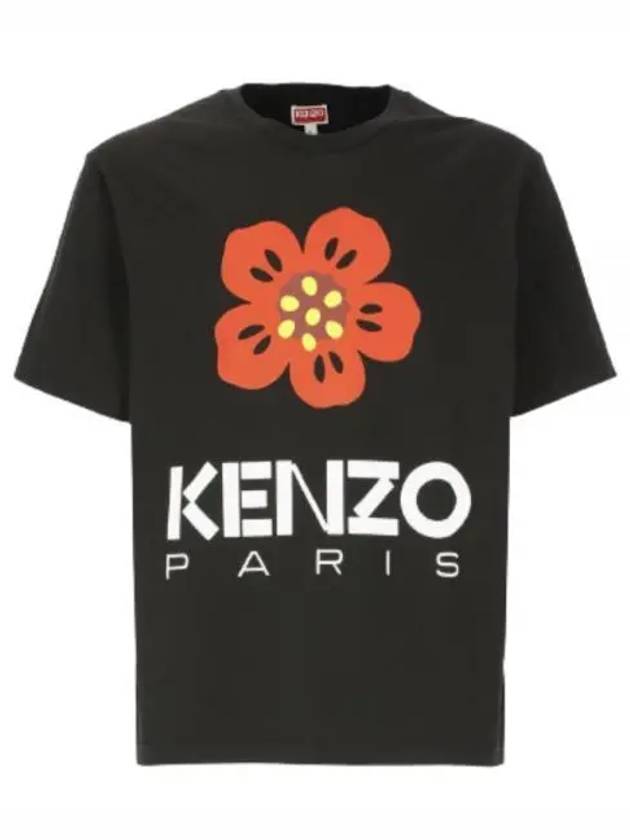 Boke Flower Short Sleeve T-Shirt Black - KENZO - BALAAN 2