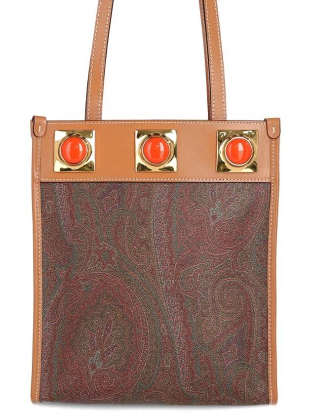 Paisley Tote Bag Brown - ETRO - BALAAN 1