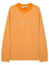 Marina Cotton Nylon Terry Fleece Crewneck Sweatshirt Orange - STONE ISLAND - BALAAN 2