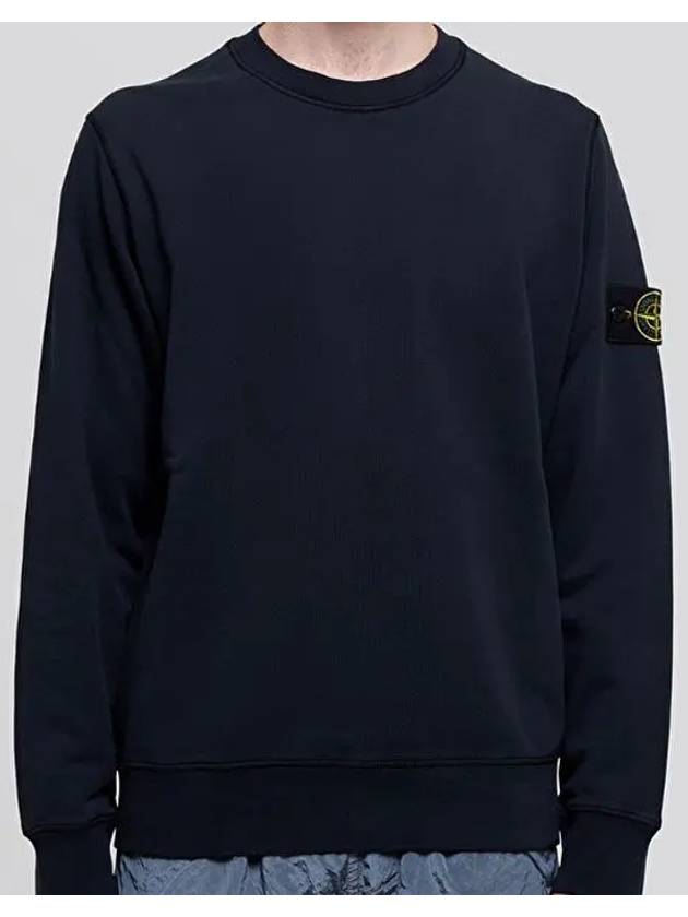 Men's Wappen Patch Sweatshirt Navy - STONE ISLAND - BALAAN 6