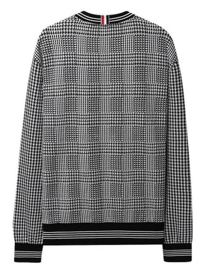 4bar stripe trimming houndstooth sweatshirt MJT355F - THOM BROWNE - BALAAN 2