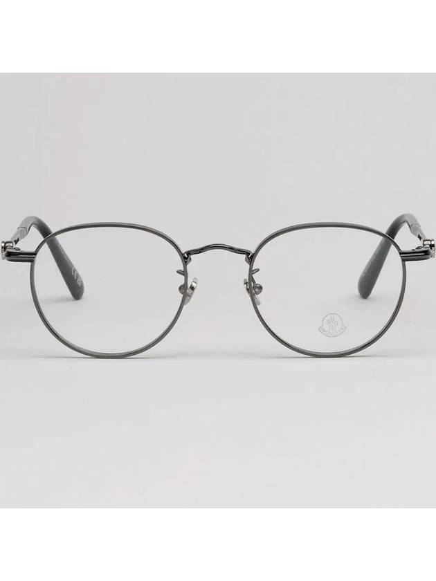 Eyewear Round Metal Eyeglasses Black - MONCLER - BALAAN 4