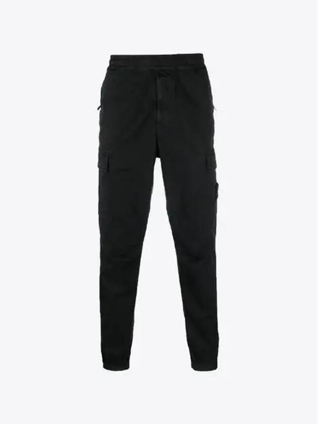 Wappen Patch Cargo Track Pants Black - STONE ISLAND - BALAAN 2