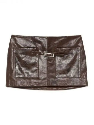 Gimaguas ANNAMARIA leather skirt - GIMAGUAS - BALAAN 1