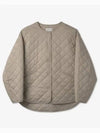 overfit diamond quilted jacket khaki - TOTEME - BALAAN 2