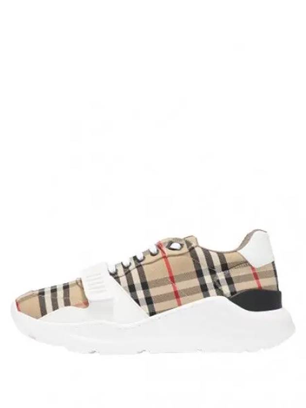 Vintage Check Suede Leather Sneakers Men s - BURBERRY - BALAAN 1