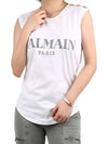 Beads logo epaulet tank top white 128525 - BALMAIN - BALAAN 3