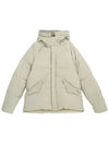 Artic Hooded Down Short Padding Beige - TEN C - BALAAN 2