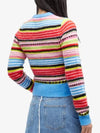 Soft Wool Stripe Cardigan - GANNI - BALAAN 3